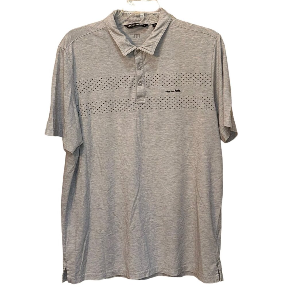 Travis Mathew Grey Golf Polo‎ Shirt Size XXL